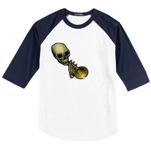 Mr Sketal Spooktober Mcdoot Doot Funny Humor Meme Funny Gift Baseball Sleeve Shirt