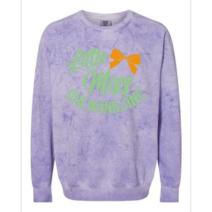 Miss Shenanigans Saint Patrick's Paddys Day Gift Colorblast Crewneck Sweatshirt