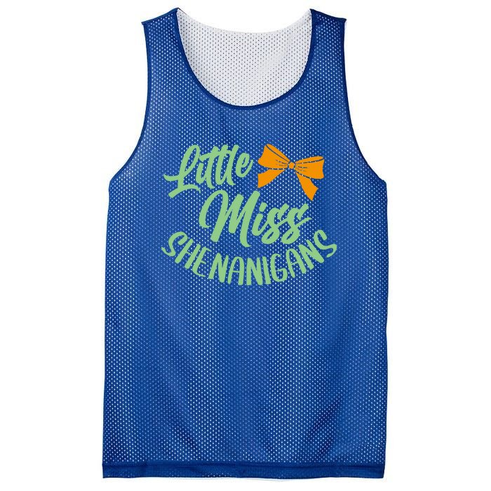 Miss Shenanigans Saint Patrick's Paddys Day Gift Mesh Reversible Basketball Jersey Tank