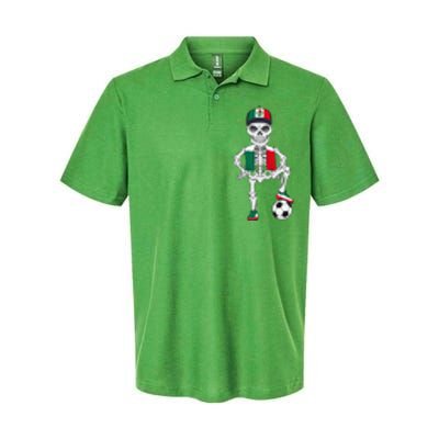 Mexico Soccer Skeleton Fan Team Softstyle Adult Sport Polo