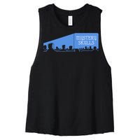 Mystery Skulls Skulls Films Women's Racerback Cropped Tank