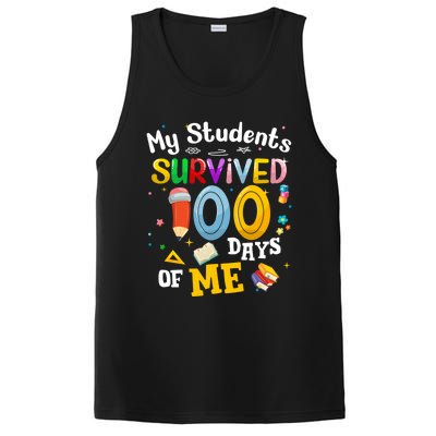 My Students Survived 100 Days Of Me 100 Days School Teachers Meaningful Gift PosiCharge Competitor Tank