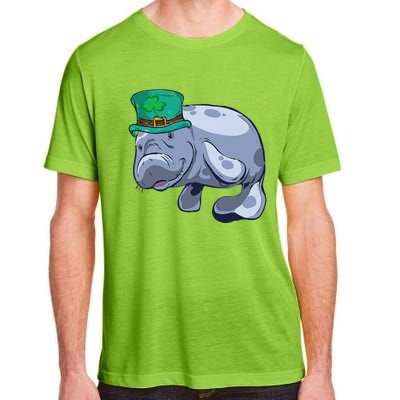 Manatee St. Saint Patrick's Day WoFunny Adult ChromaSoft Performance T-Shirt