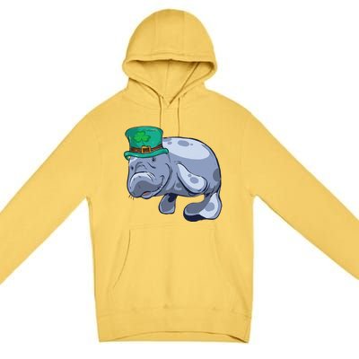 Manatee St. Saint Patrick's Day WoFunny Premium Pullover Hoodie