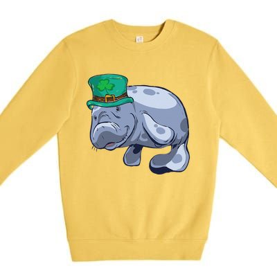 Manatee St. Saint Patrick's Day WoFunny Premium Crewneck Sweatshirt