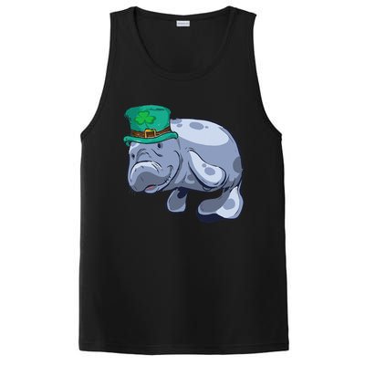 Manatee St. Saint Patrick's Day WoFunny PosiCharge Competitor Tank