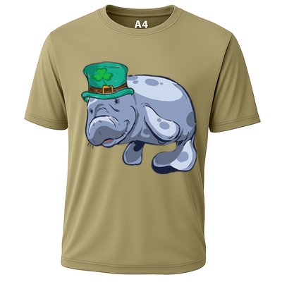 Manatee St. Saint Patrick's Day WoFunny Cooling Performance Crew T-Shirt