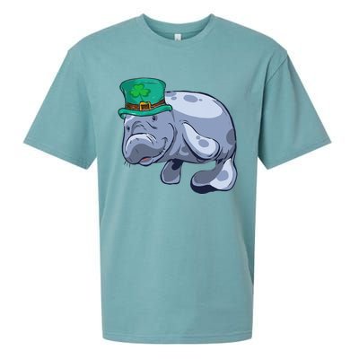 Manatee St. Saint Patrick's Day WoFunny Sueded Cloud Jersey T-Shirt