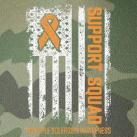 Multiple Sclerosi Support Squad Multiple Sclerosis Awareness Legacy Tie Dye Trucker Hat