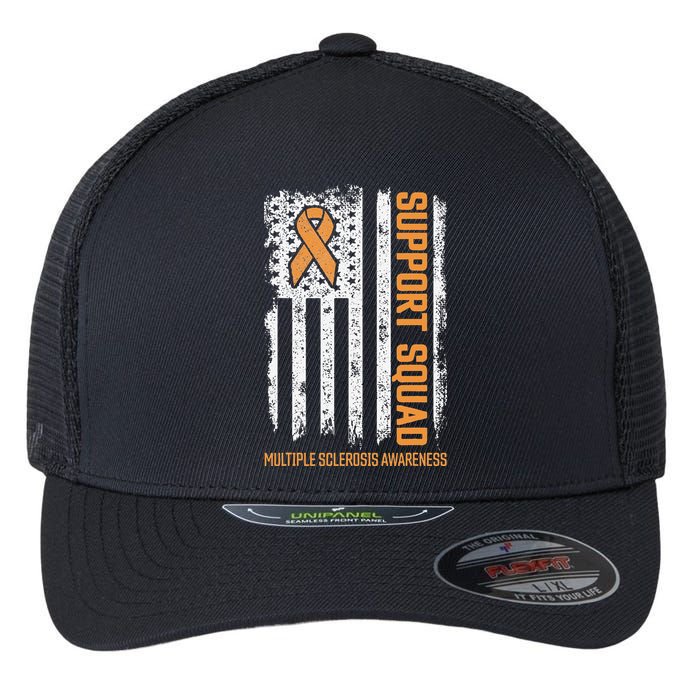 Multiple Sclerosi Support Squad Multiple Sclerosis Awareness Flexfit Unipanel Trucker Cap