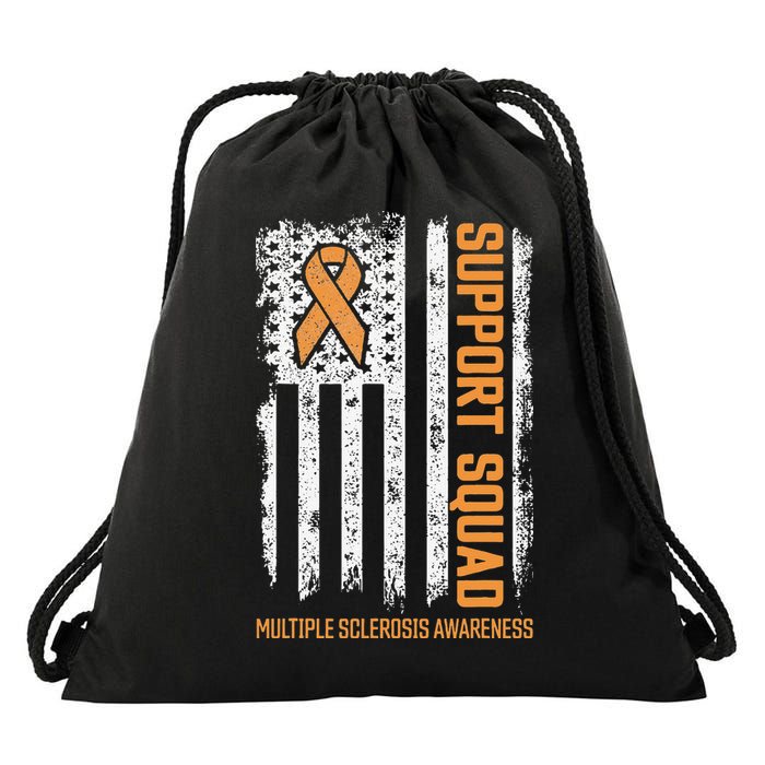 Multiple Sclerosi Support Squad Multiple Sclerosis Awareness Drawstring Bag