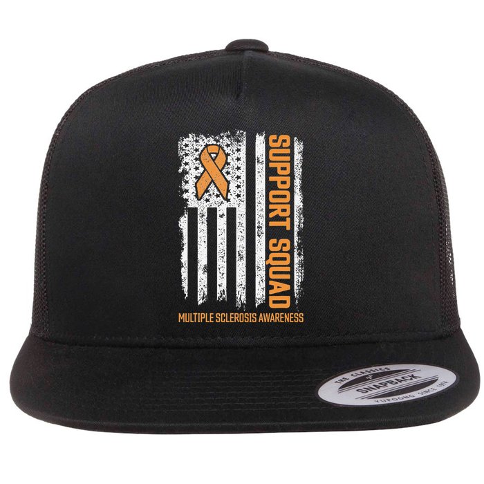 Multiple Sclerosi Support Squad Multiple Sclerosis Awareness Flatbill Hat
