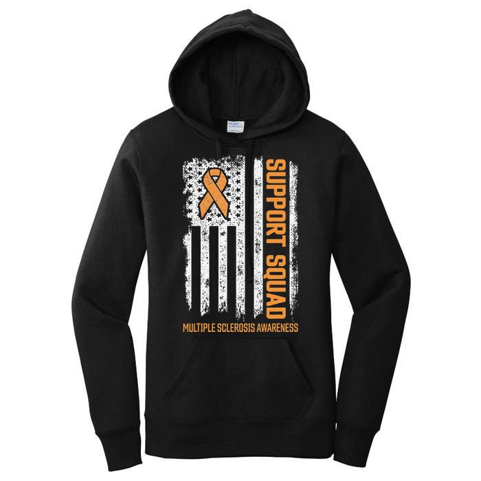 Multiple Sclerosi Support Squad Multiple Sclerosis Awareness Women's Pullover Hoodie