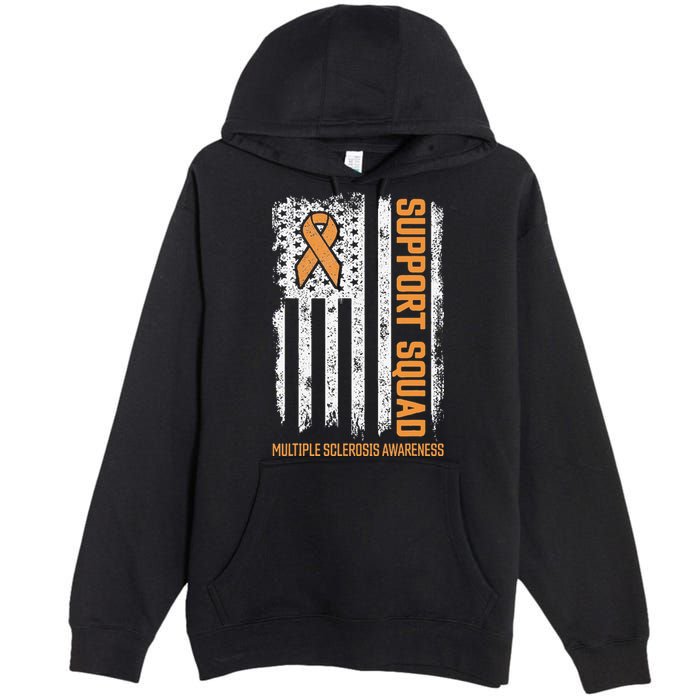 Multiple Sclerosi Support Squad Multiple Sclerosis Awareness Premium Pullover Hoodie