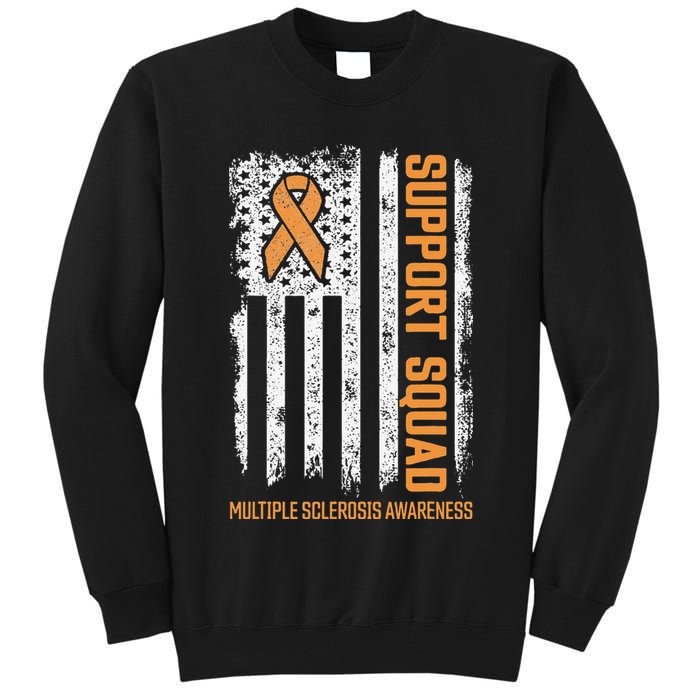 Multiple Sclerosi Support Squad Multiple Sclerosis Awareness Tall Sweatshirt