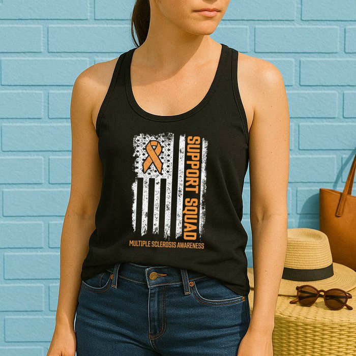 Multiple Sclerosi Support Squad Multiple Sclerosis Awareness Womens Tank Top