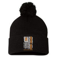 Multiple Sclerosi Support Squad Multiple Sclerosis Awareness Pom Pom 12in Knit Beanie