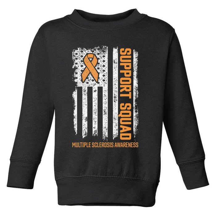 Multiple Sclerosi Support Squad Multiple Sclerosis Awareness Toddler Sweatshirt