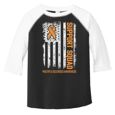 Multiple Sclerosi Support Squad Multiple Sclerosis Awareness Toddler Fine Jersey T-Shirt