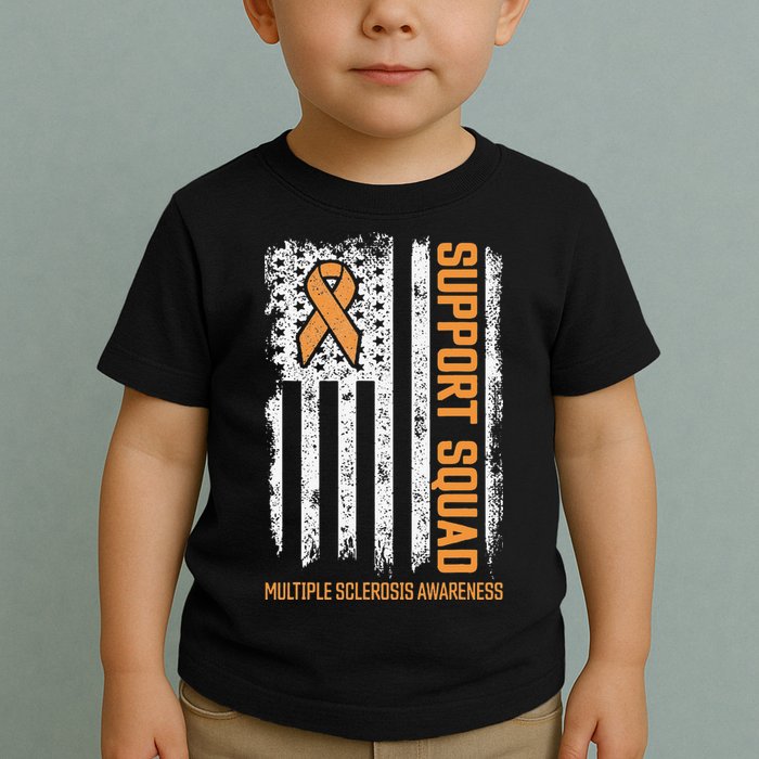 Multiple Sclerosi Support Squad Multiple Sclerosis Awareness Toddler T-Shirt