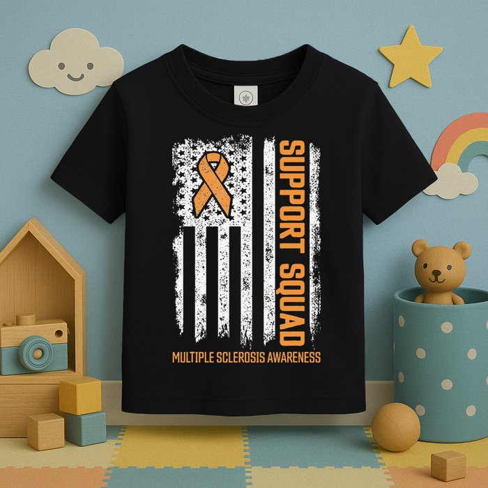 Multiple Sclerosi Support Squad Multiple Sclerosis Awareness Toddler T-Shirt