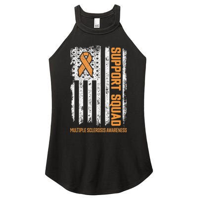 Multiple Sclerosi Support Squad Multiple Sclerosis Awareness Women's Perfect Tri Rocker Tank