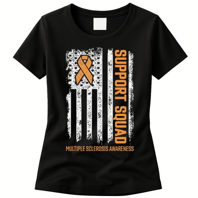 Multiple Sclerosi Support Squad Multiple Sclerosis Awareness Womens T-Shirt