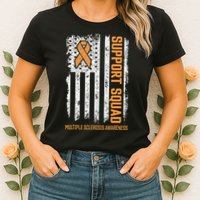 Multiple Sclerosi Support Squad Multiple Sclerosis Awareness Womens T-Shirt