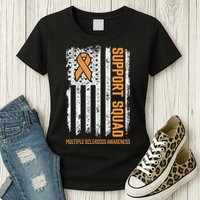 Multiple Sclerosi Support Squad Multiple Sclerosis Awareness Womens T-Shirt