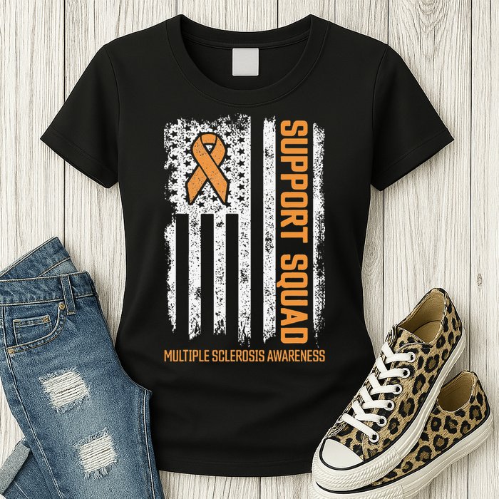 Multiple Sclerosi Support Squad Multiple Sclerosis Awareness Womens T-Shirt