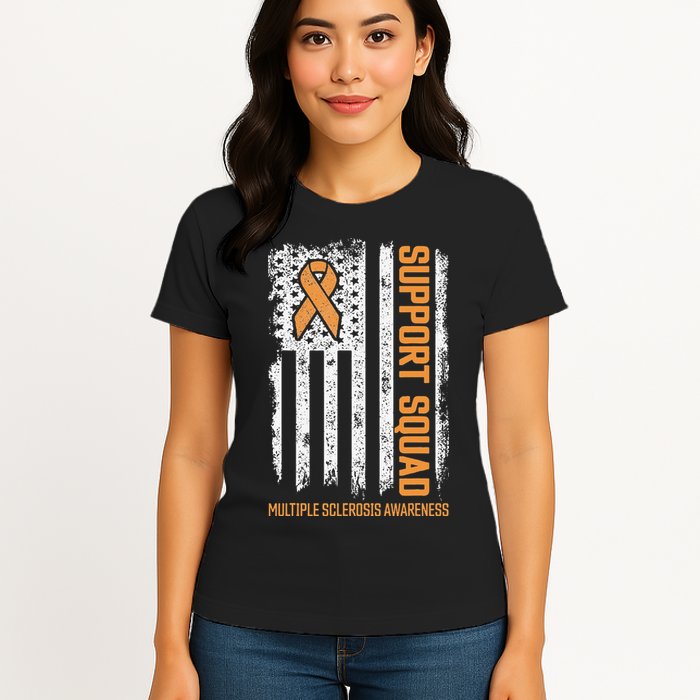 Multiple Sclerosi Support Squad Multiple Sclerosis Awareness Womens T-Shirt