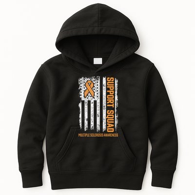 Multiple Sclerosi Support Squad Multiple Sclerosis Awareness Kids Hoodie
