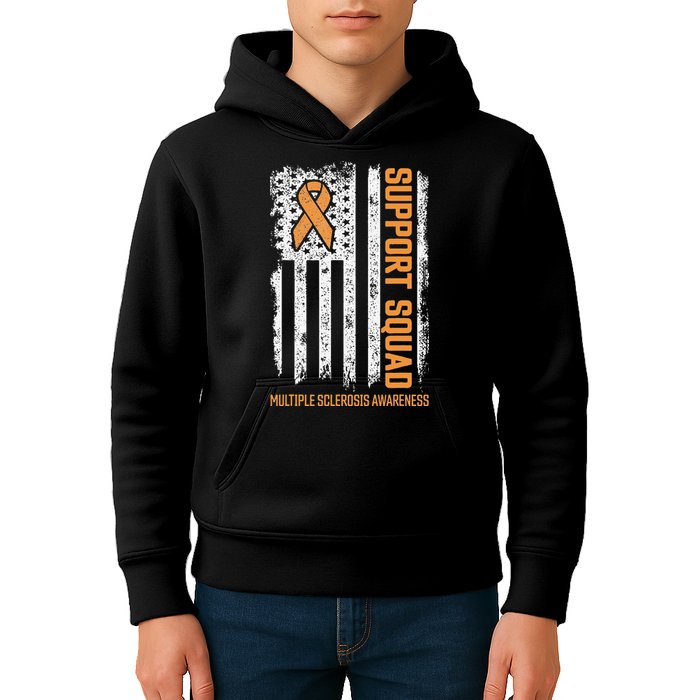 Multiple Sclerosi Support Squad Multiple Sclerosis Awareness Kids Hoodie