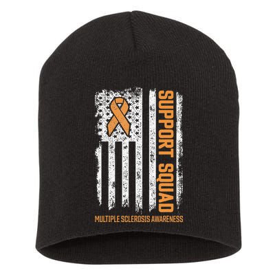 Multiple Sclerosi Support Squad Multiple Sclerosis Awareness Short Acrylic Beanie