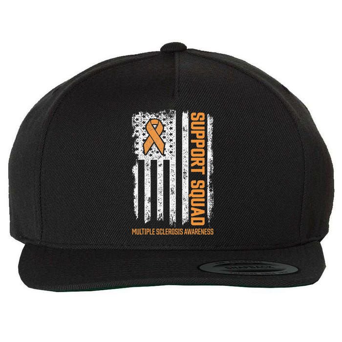 Multiple Sclerosi Support Squad Multiple Sclerosis Awareness Wool Snapback Cap