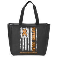 Multiple Sclerosi Support Squad Multiple Sclerosis Awareness Zip Tote Bag