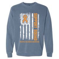 Multiple Sclerosi Support Squad Multiple Sclerosis Awareness Garment-Dyed Sweatshirt