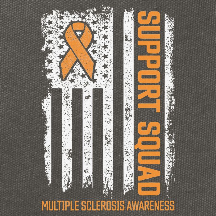 Multiple Sclerosi Support Squad Multiple Sclerosis Awareness Cotton Canvas Backpack