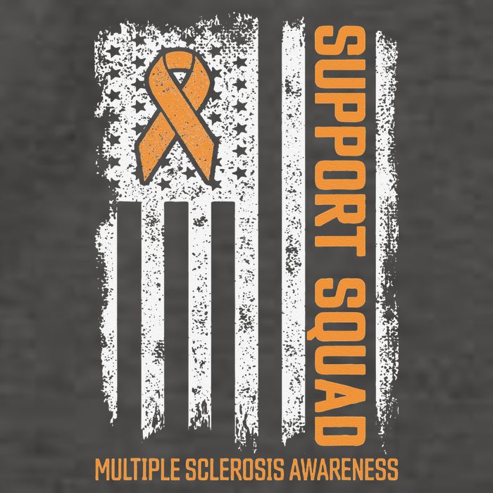 Multiple Sclerosi Support Squad Multiple Sclerosis Awareness Vector Backpack