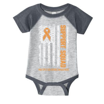 Multiple Sclerosi Support Squad Multiple Sclerosis Awareness Infant Baby Jersey Bodysuit