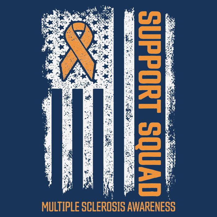 Multiple Sclerosi Support Squad Multiple Sclerosis Awareness Infant Baby Jersey Bodysuit