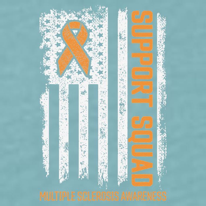 Multiple Sclerosi Support Squad Multiple Sclerosis Awareness Sueded Cloud Jersey T-Shirt