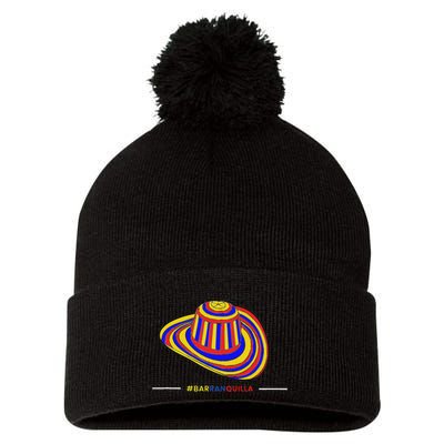 Miami Salsa Shoetique Colombian Vueltiao Barranquilla Pom Pom 12in Knit Beanie