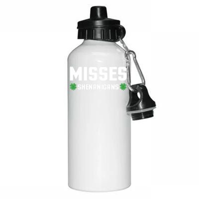 Misses Shenanigans St Patricks Day Partnerlook Great Gift Aluminum Water Bottle 