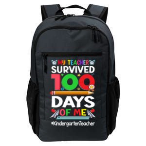 My Students Survived 100 Days Of Me Gift Kindergarten Teacher Gift Daily Commute Backpack