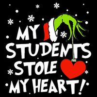 My Students Stole My Heart Christmas Backpack