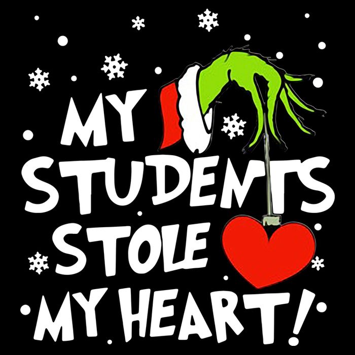 My Students Stole My Heart Christmas Backpack