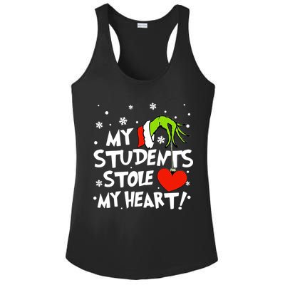 My Students Stole My Heart Christmas Ladies PosiCharge Competitor Racerback Tank