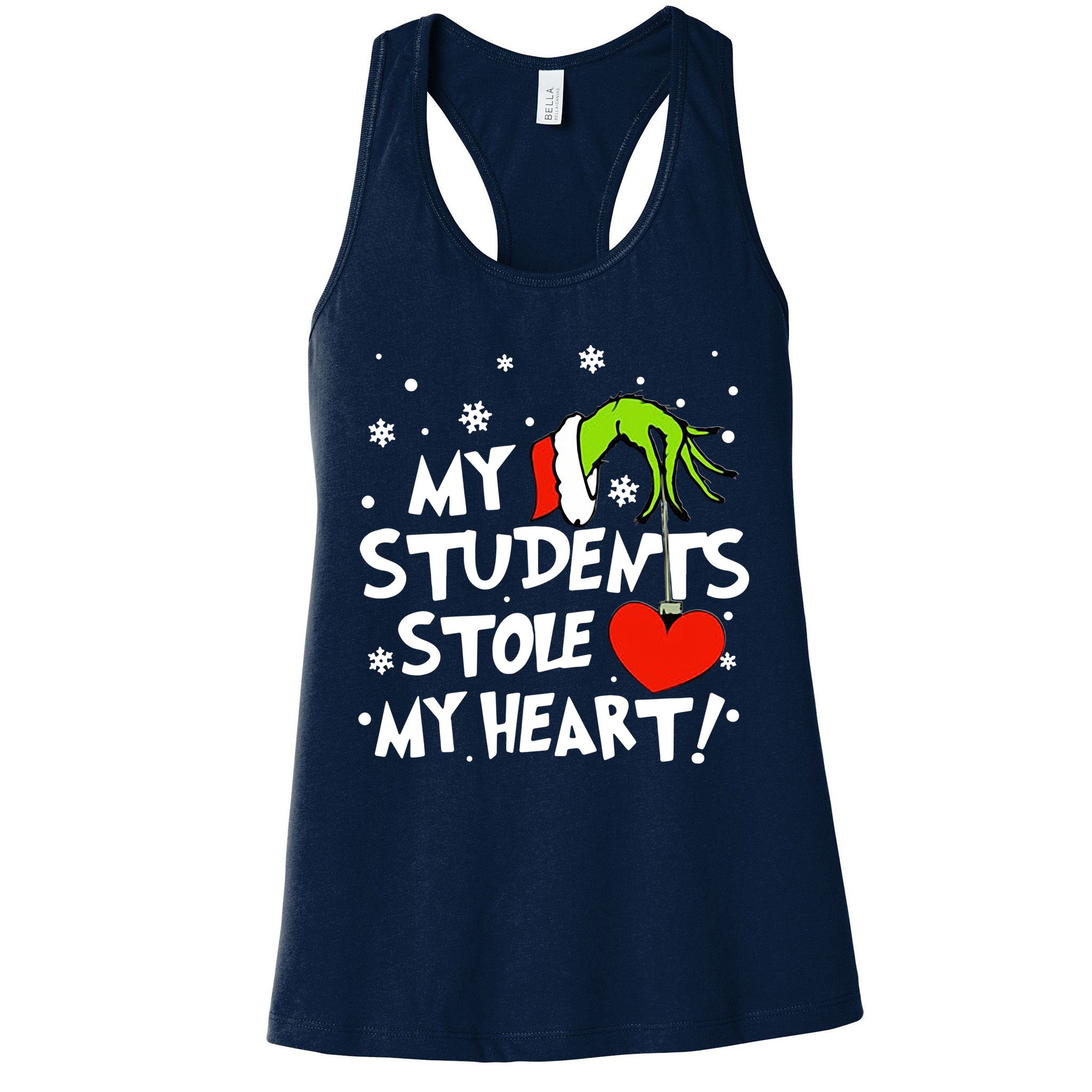 My Students Stole My Heart Christmas Womens Tank Top