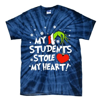 My Students Stole My Heart Christmas Tie-Dye T-Shirt
